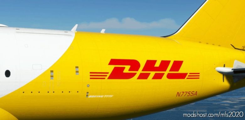 MSFS 2020 Boeing Livery Mod: Southern AIR / DHL Captainsim 777-200F (Featured)