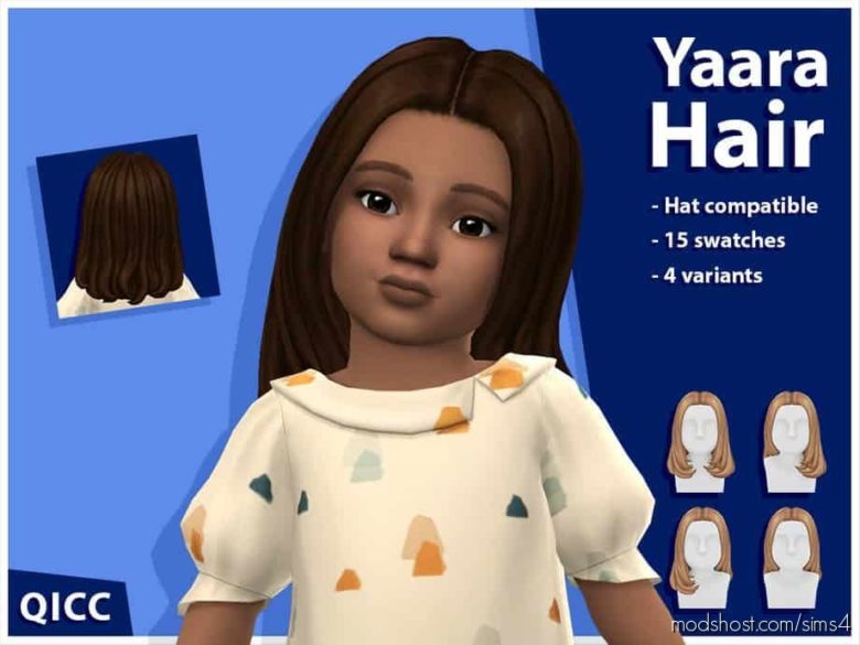 Sims 4 Female Mod: Yaara Hair V4 (Featured)