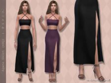 Sims 4 Clothes Mod: Agate Skirt (Featured)