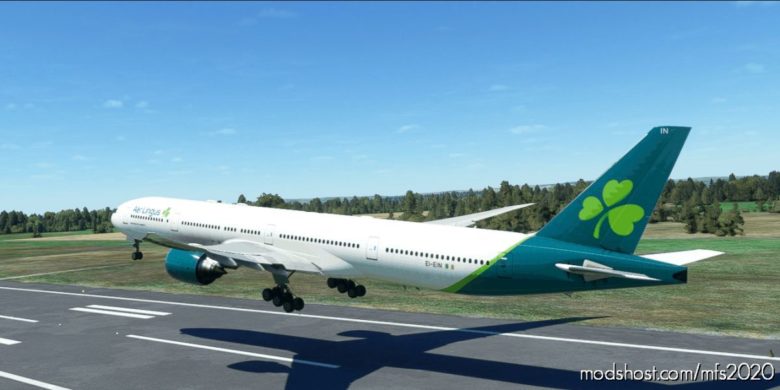 MSFS 2020 Ireland Mod: Captainsim 777-300 AER Lingus (NEW Livery) 8K Fictional (Featured)