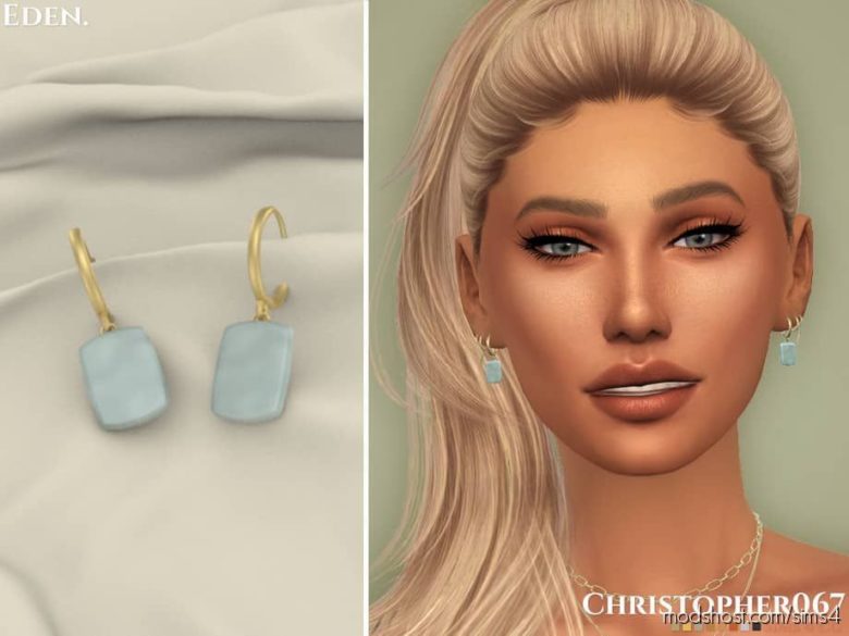 Sims 4 Accessory Mod: Eden Earrings (Featured)