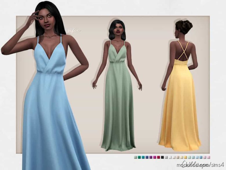 Sims 4 Clothes Mod: Calliope Dress (Featured)