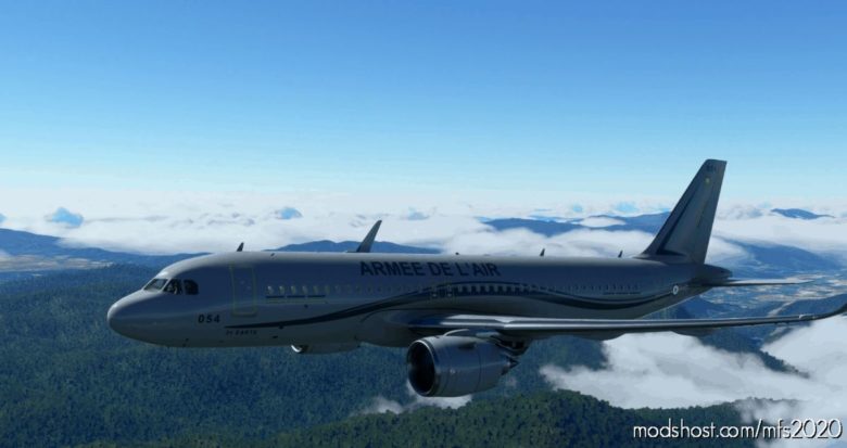 MSFS 2020 8K Livery Mod: A32NX Mrtt Armée DE L’Air ET DE L’Espace Phenix 8K Ultra French Army (Featured)