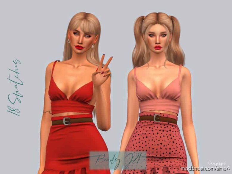 Sims 4 Clothes Mod: TOP – TP427 (Featured)