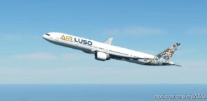 MSFS 2020 777-300ER Livery Mod: AIR Luso “With Full Interior” Captainsim 777-300ER (Featured)