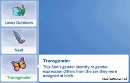 Sims 4 Mod: Transgender Trait (Featured)