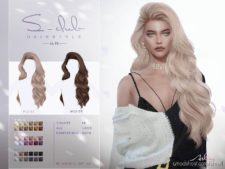 Sims 4 Mod: Long Curly Hairstyle For Female (Featured)