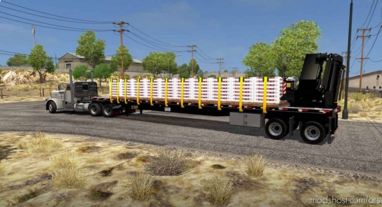 ATS Trailer Mod: Transcraft TL2000 Flatbed Custom 1.41 (Featured)