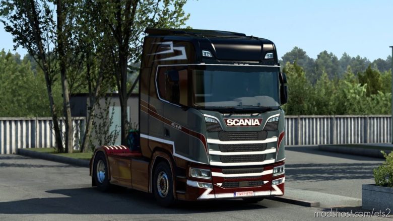 ETS2 Scania Skin Mod: Noll&Fils Scania S580 Paintjob (Featured)