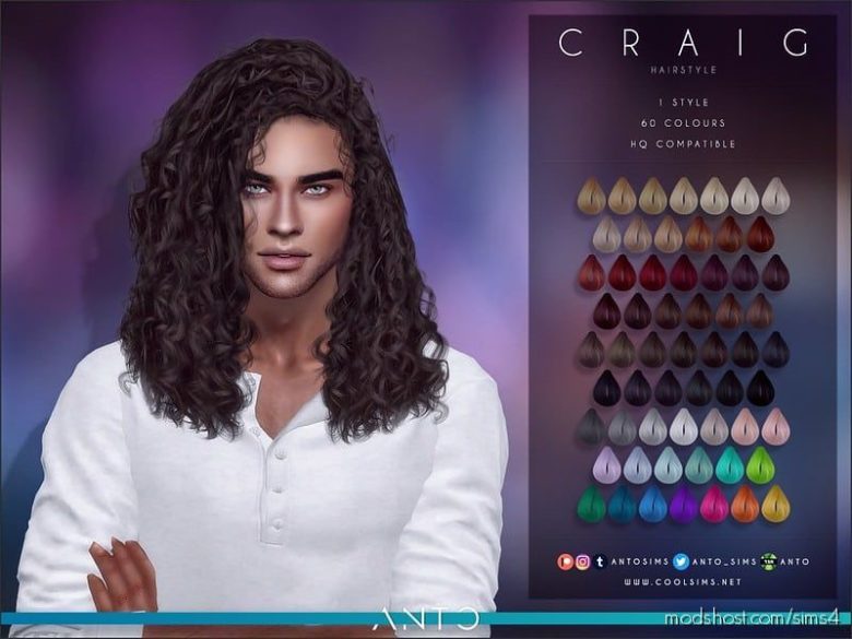 Sims 4 Mod: Craig Hair (Featured)