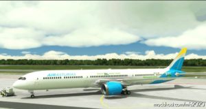 MSFS 2020 Boeing Livery Mod: Asobo B787-10 For AIR Asturias VA V1.1 (Image #2)