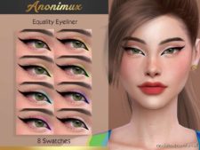 Sims 4 Makeup Mod: Equality Eyeliner (Collab) (Featured)