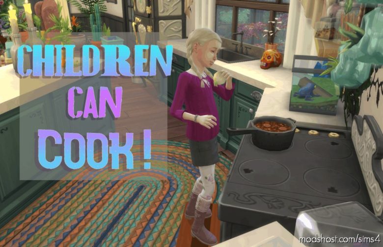 Sims 4 Mod: Children CAN Cook (Featured)