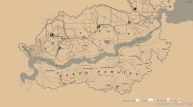 RDR2 User Mod: Mexico ON Minimap (Featured)