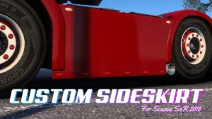 ETS2 Scania Part Mod: Sideskirt With Double Sidepipe (Featured)