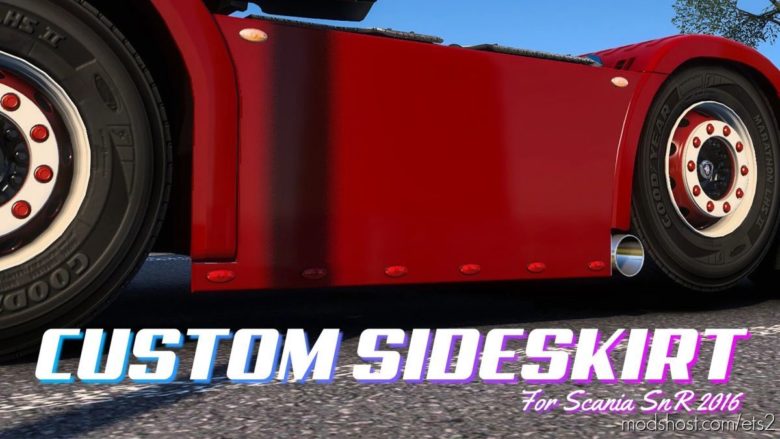 ETS2 Scania Part Mod: Sideskirt With Double Sidepipe (Featured)