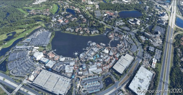 MSFS 2020 United States Scenery Mod: Disney Springs V0.5 (Featured)