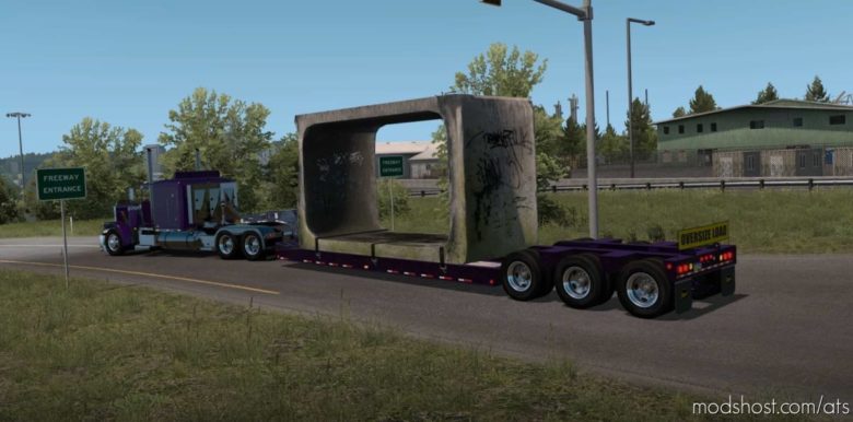 ATS Trailer Mod: Ownable Etnyre Lowboy Black Hawk 1.41 (Featured)