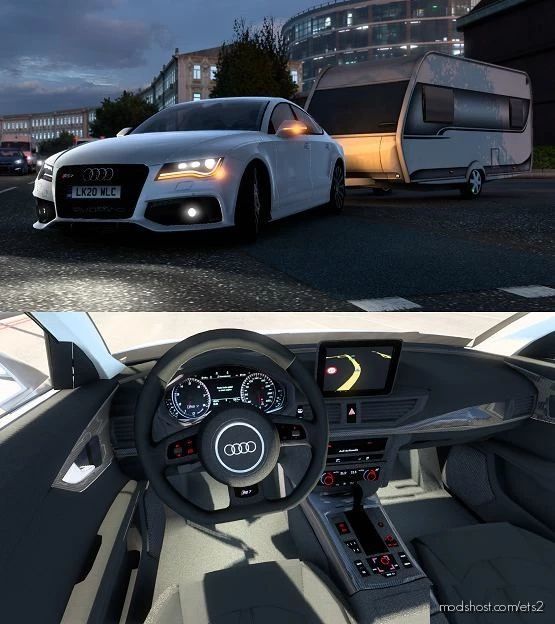 ETS2 Audi Car Mod: RS 7 Sportback 2013 4G8 V4 1.41.X (Featured)