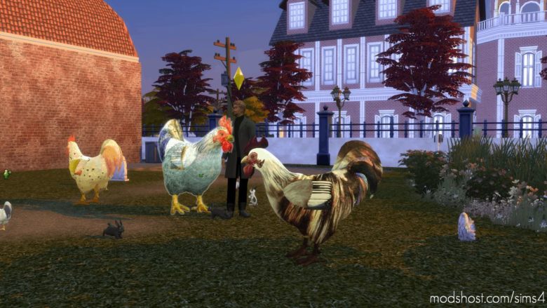 Sims 4 Mod: Very Random MIX Of Chicken Recolors! (Featured)