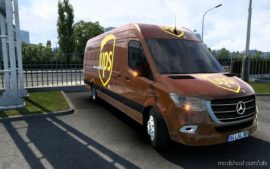 ATS Mercedes-Benz Mod: Skin Mercedes-Benz Sprinter 2021 UPS 1.41 (Image #3)