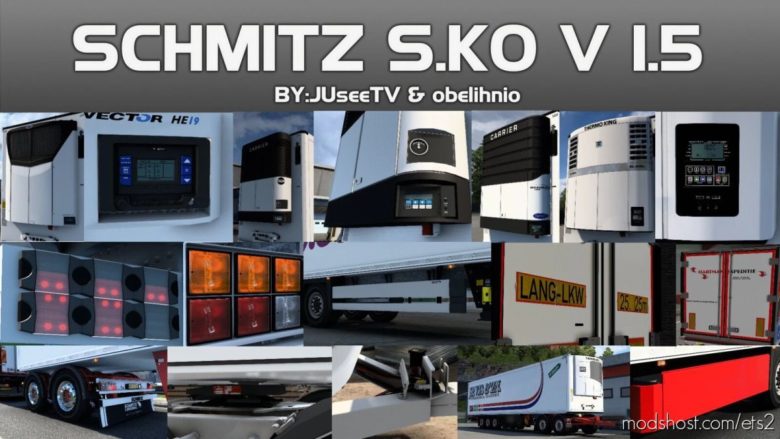 ETS2 Schmitz Trailer Mod: S.KO By Obelihnio & Juseetv V1.5 1.41.X (Featured)