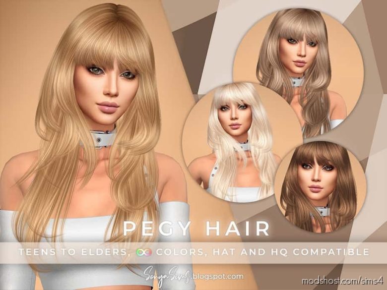 Sims 4 Mod: Pegy Hair (Featured)