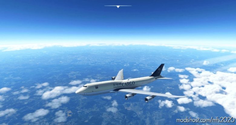 MSFS 2020 747-8 Livery Mod: Asobo 747-8 BCF Saudia Cargo NO Mirroring V2.0 (Featured)