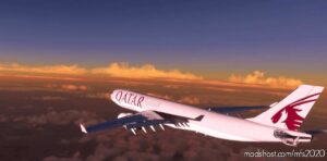 MSFS 2020 A330 Livery Mod: 8K Qatar Cargo A330P2F V1.1 (Image #2)