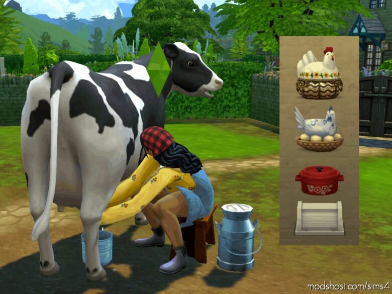 Sims 4 Mod: Portable Cooling Containers (Milk, Eggs, Prepared Foods) (Featured)