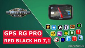 ATS Mod: GPS RG PRO RED Black HD V7.1 (Featured)