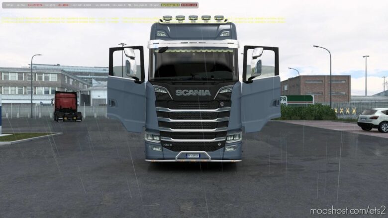 ETS2 Scania Mod: ALL Scania Trucks Door Animation Mod 1.41.X (Featured)