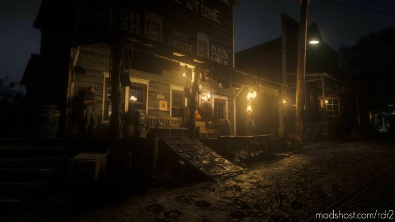 RDR2 Map Mod: Restored Valentine Lighting From 1.00 (Featured)