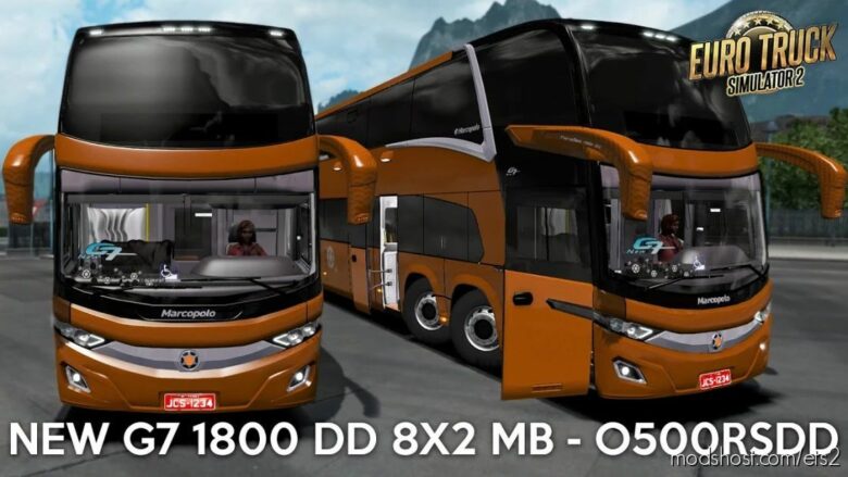 ETS2 Bus Mod: NEW G7 1800 DD MB By Julio Cesar V2.0 1.41.X (Featured)