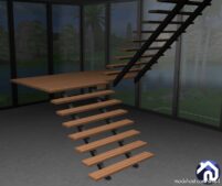 Sims 4 Object Mod: Hout Huis – Part 2 (Stairs Walls Floors) (Image #8)