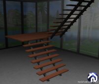 Sims 4 Object Mod: Hout Huis – Part 2 (Stairs Walls Floors) (Image #11)