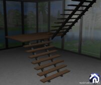 Sims 4 Object Mod: Hout Huis – Part 2 (Stairs Walls Floors) (Image #12)