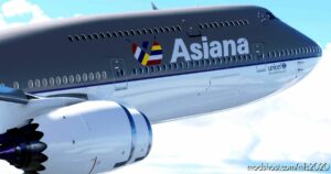 MSFS 2020 747-8 Mod: Asiana Airlines B747-8 OLD Livery (NOT Mirrored) (Image #2)