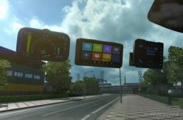 ETS2 Part Mod: Toll Pass Device, GPS, Speedometer (Hmzmods) 1.41.X (Image #2)