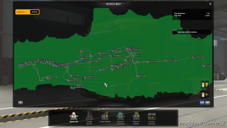 ETS2 Mod: Map Jowo V6b1.36 To 1.41.X (Featured)