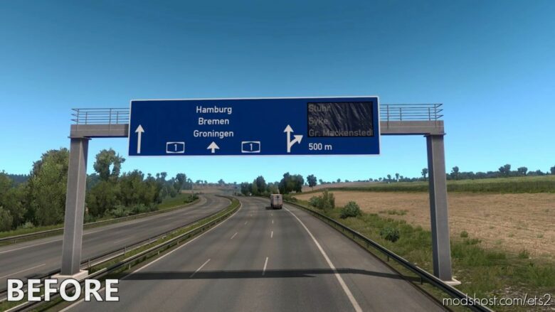 ETS2 Map Mod: Realistic Signs V1.2 1.40 (Featured)