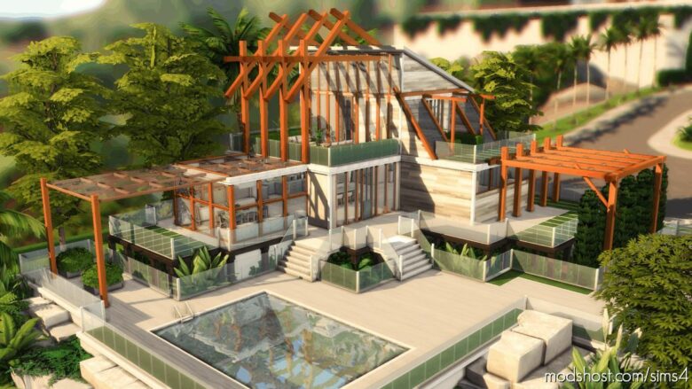 Sims 4 Mod: ECO House – NO CC (Featured)