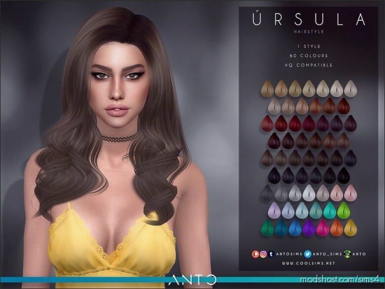 Sims 4 Mod: Ursula Hair (Featured)