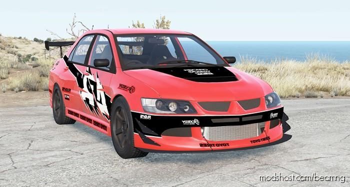 BeamNG Mitsubishi Car Mod: Lancer Evolution IX Tokyo Drift V2.0 (Featured)