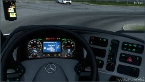 ETS2 Mercedes-Benz Interior Mod: Dashboard Lights Mercedes Actros 2009 Green V1.3 (Image #3)