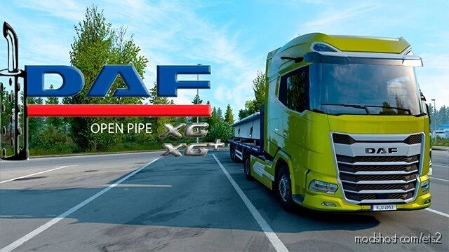 ETS2 Open Pipe Mod: DAF XG Open Pipe Sound 1.41.X (Featured)