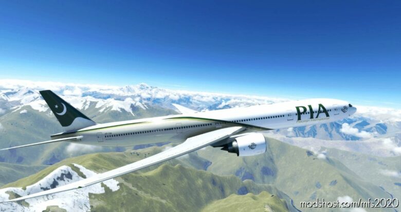 MSFS 2020 B777-300 Mod: B777-300 PIA Livery V0.9 (Featured)