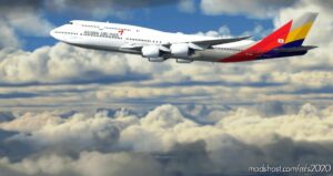 MSFS 2020 747-8 Livery Mod: Asiana Airlines B747-8 (NOT Mirrored) (Featured)