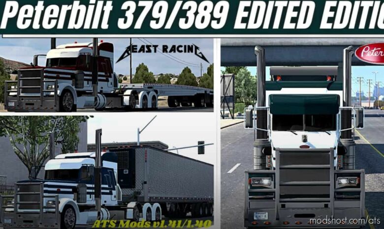 ATS Peterbilt Truck Mod: Custom Peterbilt 379/389 Thunderstorm Edited 1.41 (Featured)