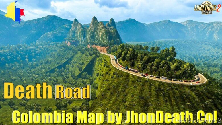 ETS2 Mod: NEW Colombia Map By Jhondeath V5.2 1.41.X (Featured)